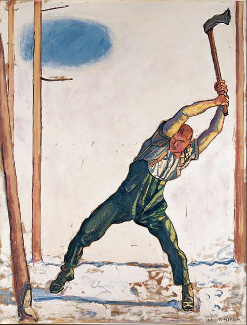 Woodcutter, 1910, Ferdinand Hodler