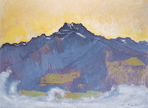 Les Dents du Midi vues de Chesières, 1912, Ferdinand Hodler