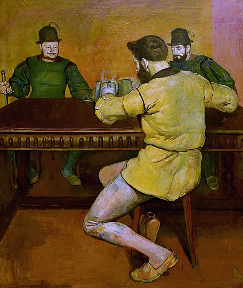 Les Buveurs, 1886, Ferdinand Hodler