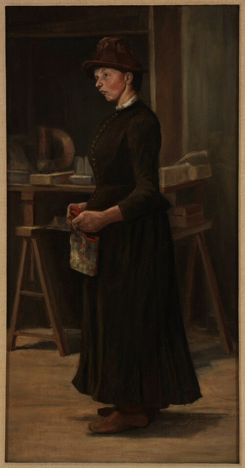 Portrait of Fraulein Kyburz, 1873, Ferdinand Hodler