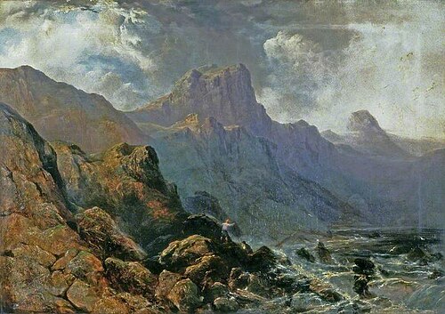 Mountainous Landscape, 1848, Edward Train