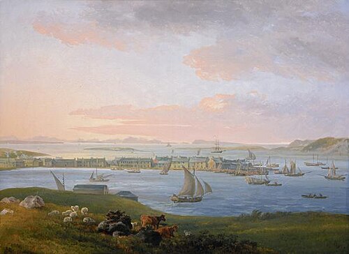 A View of Stornoway, 1798, James Barret