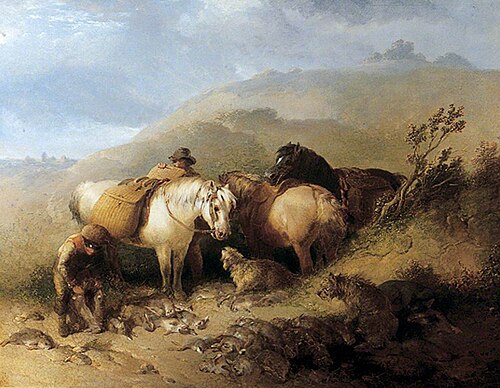 Scotch Gamekeeper's Ponies and Dogs, , James Bateman