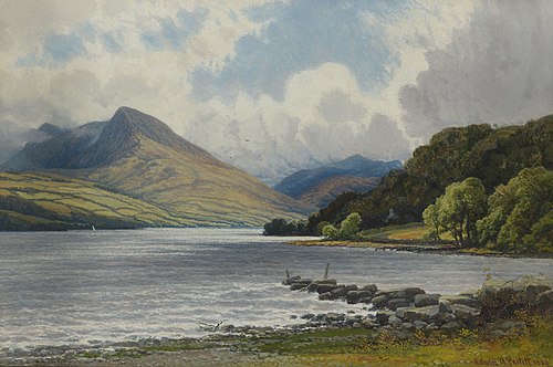 A View of Bala Lake, 1889, Edwin Alfred Pettitt