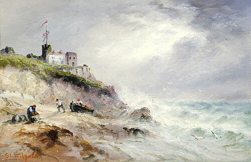 Castle Hill, Tenby, 1870, Sarah Louisa Kilpack