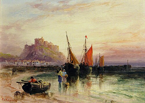 Mont Orgueil Castle, 1870, Sarah Louisa Kilpack
