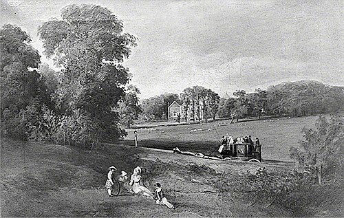 The Manor House, Preston, East Sussex, 1841, James Bennett