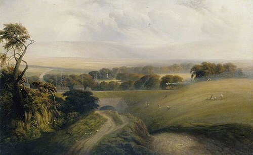 Preston Village, East Sussex, with the Railway, , James Bennett