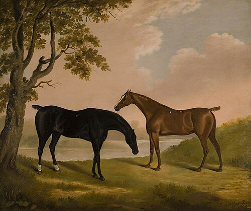 Two Hunters in a Wooded River, 1805, Edwin Cooper