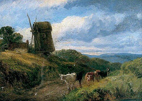 Landscape with an Old Mill, 1862, Edwin Lewis Meadows