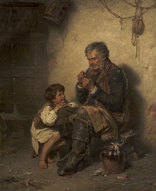 His Only Pair (A Button Short), 1868, Edwin Roberts