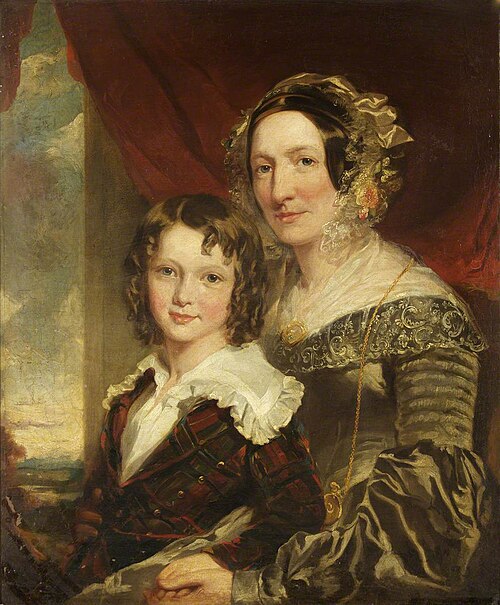 Mrs Margaret Moor and Her Son Tom, 1839, James Curnock