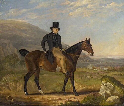 Gentleman on Horseback, 1843, James Flewitt Mullock