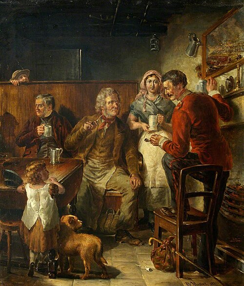 A Tavern Scene, 1883, James Flewitt Mullock