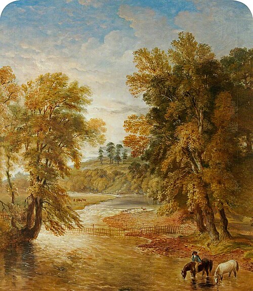 Tredegar Park from the Ebbw Bridge, , James Flewitt Mullock