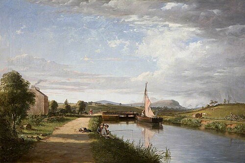 The First Lock at Stranmillis, 1850, James Glen Wilson