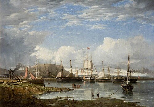 Belfast Quay, 1851, James Glen Wilson