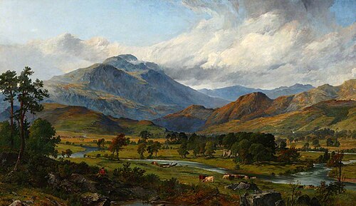 Ben Ledi from Callander, 1866, James Hall Cranstoun