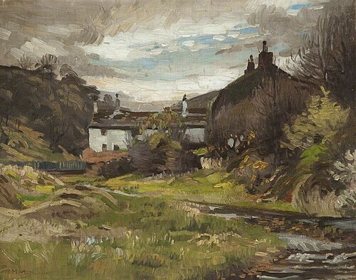 White Cottage Landscape, , James Hargreaves Morton