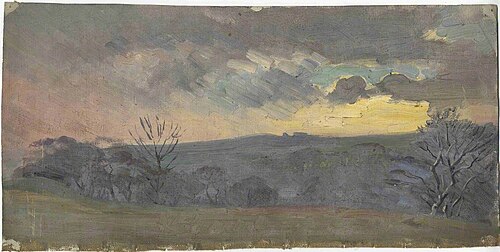 Sunrise/Set over Hills, , James Hargreaves Morton