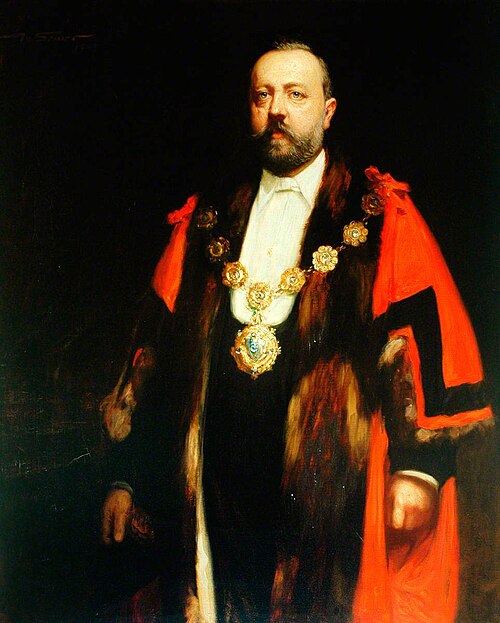 Alderman Edmund Kilburn (1855–1913), JP, Mayor of Dewsbury, 1905, Mark Senior