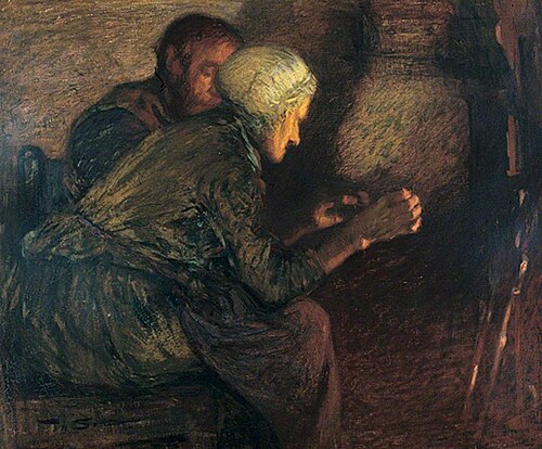 Firelight, 1907, Mark Senior