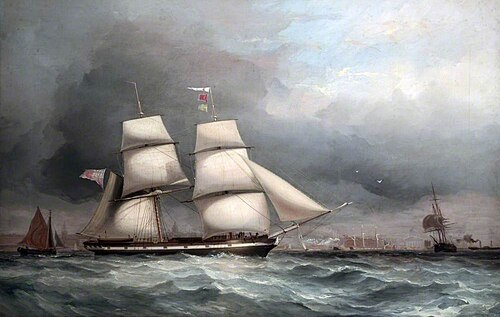 Sailing Ship in the Mersey off Liverpool, , James Harris
