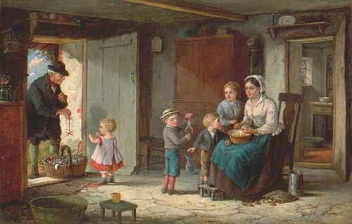 The Village Toy Seller, 1876, Mark William Langlois