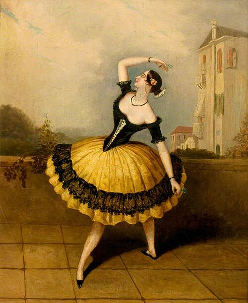 Marie Guy-Stephan (1818–1873), Dancing 'Las Boleras de Cádiz', 1844, James Henry Lynch