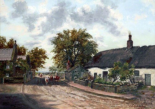 Carlyle's Cottage, School Lane, Wallasey Village, Wirral, 1909, James Henry Robinson