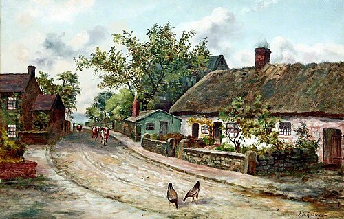 Carlyle's Cottage, School Lane, Wallasey, Wirral, 1910, James Henry Robinson