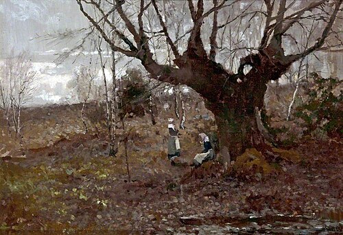 Landscape with Breton Ladies, , Sidney Grant Rowe
