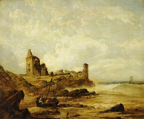 Coast Scene with a Ruin, , James Henry Sampson