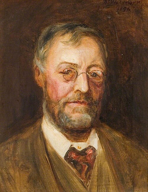 Portrait of a Man with Spectacles and a Short Beard, 1896, Marmaduke C. William Flower