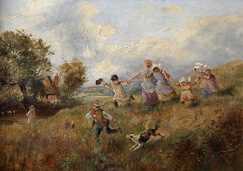 Children at Play, , Marmaduke C. William Flower