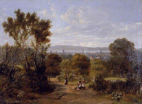 View in Jesmond, Newcastle upon Tyne, 1845, Mary Elizabeth Haldane
