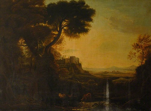 A Classical Landscape (style of Claude), 1884, Martha Buckworth
