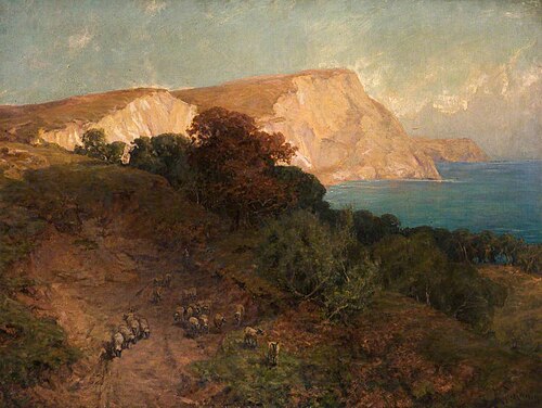 From English Seas (White Nose Cliff, the Highest in Dorset), 1906, James Langsdale Pickering