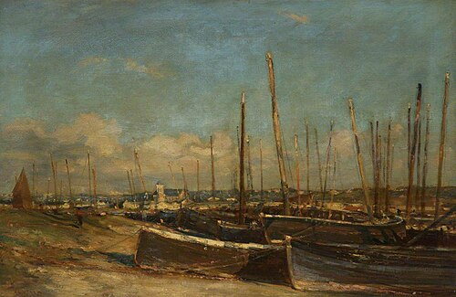 In Winter Quarters (Hayle Harbour, Cornwall), 1902, James Levin Henry