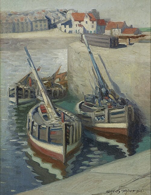 Pittenweem Harbour, 1925, Elizabeth Mary Watt