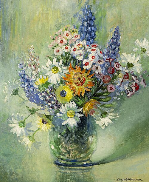 Untitled (Flowers), , Elizabeth Mary Watt