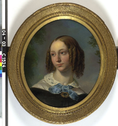Portrait of mw. Karolina Wilhelmina Kaiser (1817-1891), gehuwd met S. Couwenberg, 1857, Martinus Wilhelmus Liernur