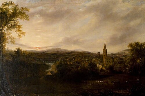 Dumfries from Mountainhall, 1849, James Murray Dacre