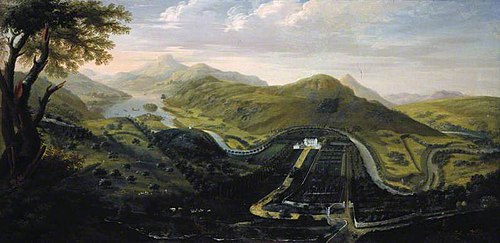 Taymouth Castle (View of Taymouth Castle from the south), , James Norie