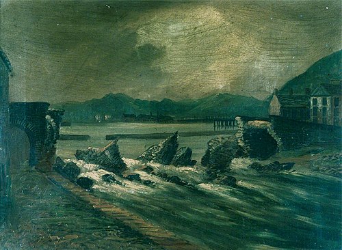 Rheidol Bridge, Aberystwyth, Destroyed, 1886, Anne Vaughan
