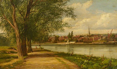 Hammersmith from Barnes, 1881, James Richard Marquis