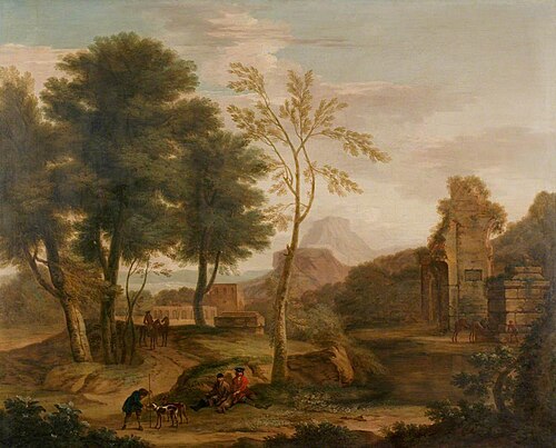Classical Landscape with Figures: 'The Grand Tour', , James Ross