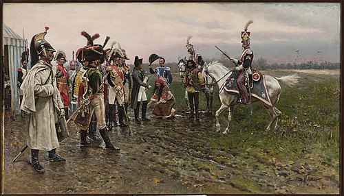 Napoleon and the Gypsy woman, 1886, Stanislaw Pomian Wolski