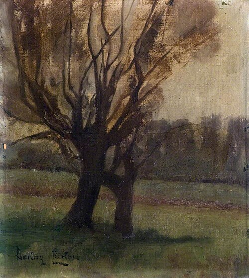 Willow Trees, Winter, , Mary Henrietta Dering Curtois