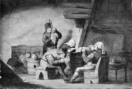 Bagpipe Music and Singing. The Five Senses: The Sense of Hearing, 1646, Anthonie Victoryns